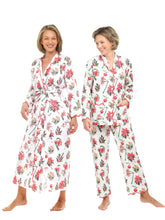 Load image into Gallery viewer, Christmas Floral Bundle: Classic Robe + Pajamas