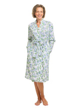Load image into Gallery viewer, Hydrangea Pima Knit Classic robe