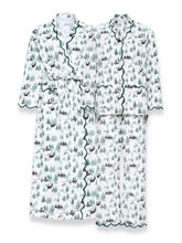 Load image into Gallery viewer, Christmas Toile Bundle: Classic Flannel Robe + Pajamas