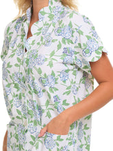 Load image into Gallery viewer, Hydrangea Pima Knit PJs with Shorts