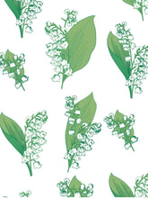 Load image into Gallery viewer, Lily of the Valley Medium Cosmetic Pouch