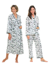 Load image into Gallery viewer, Christmas Toile Bundle: Classic Flannel Robe + Pajamas