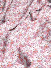 Load image into Gallery viewer, Pink Block Print Floral Indoor Fabric