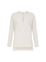 Load image into Gallery viewer, Cream Loungewear V-Neck Top (Only)