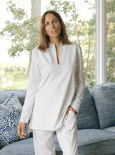 Load image into Gallery viewer, Cream Loungewear V-Neck Top (Only)