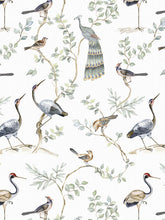 Load image into Gallery viewer, Birds of a Feather Grasscloth Wallpaper