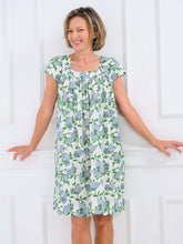 Load image into Gallery viewer, Hydrangea Cap Sleeve Short Nightgown