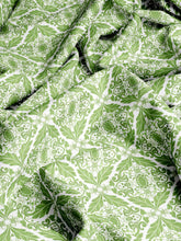 Load image into Gallery viewer, Green Filigree Indoor Fabric
