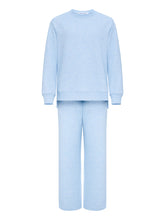 Load image into Gallery viewer, Ice Blue Quilted Loungewear Set