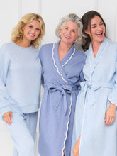 Load image into Gallery viewer, Ice Blue Quilted Loungewear Set