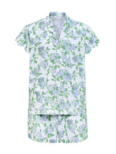 Load image into Gallery viewer, Hydrangea Pima Knit PJs with Shorts