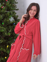 Load image into Gallery viewer, Red French Terry Classic Robe