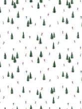 Load image into Gallery viewer, Ski Print Hair Scrunchies (set of 2)