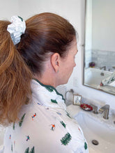 Load image into Gallery viewer, Ski Print Hair Scrunchies (set of 2)