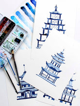 Load image into Gallery viewer, Pagoda Print Nightshirt