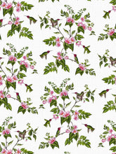 Load image into Gallery viewer, White Hummingbird Grasshcloth Wallpaper