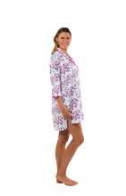 Load and play video in Gallery viewer, Pink-Blue Floral Nightshirt