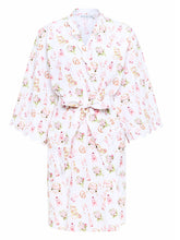 Load image into Gallery viewer, Bridal Print Short Kimono Robe
