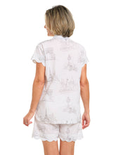 Load image into Gallery viewer, Paris Print Short Sleeve PJ with Shorts