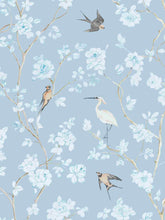Load image into Gallery viewer, Pale Blue Gardenia Headbands (set of 2)