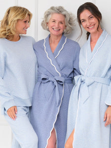 Ice Blue  Bundle: Robe + Loungewear Set