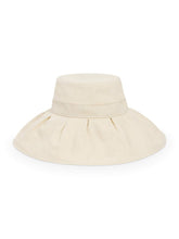 Load image into Gallery viewer, Beige Pleated Sun-Travel Hat
