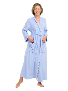 Powder Blue French Terry Classic Robe