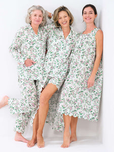 Spring Floral Gathered Nightgown