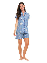 Load image into Gallery viewer, Blue Lily of the Valley S/S PJs with Shorts
