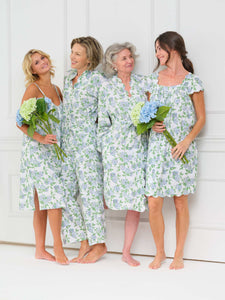 Hydrangea Pima Knit Classic robe