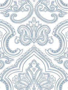 Blue Paisley Bundle: Classic Robe + Slip Nightgown