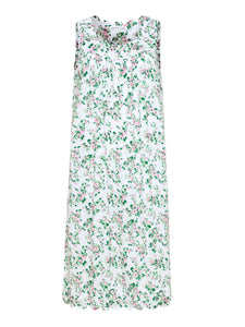 Spring Floral Gathered Nightgown