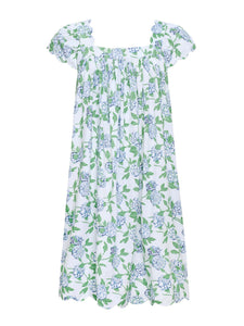 Hydrangea Pima Knit Cap Sleeve Short Nightgown