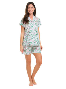 Spring Floral S/S Pajamas with Shorts