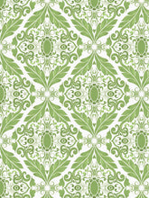 Load image into Gallery viewer, Green Filigree Indoor Fabric

