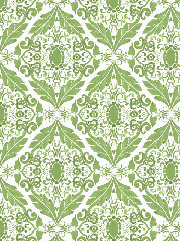 Green Filigree Indoor Fabric