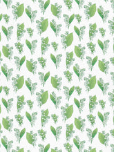 Load image into Gallery viewer, Green Lily-of-the-Valley Clay Coated Wallpaper
