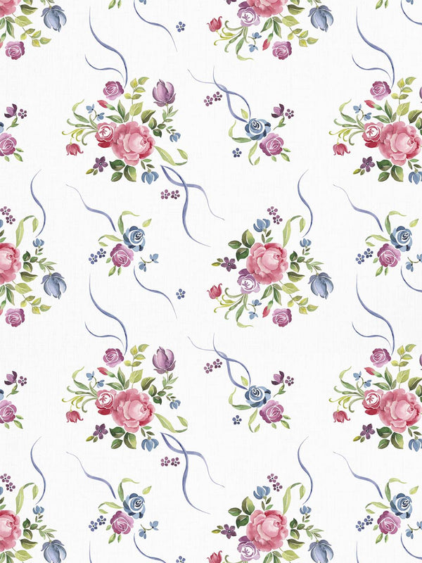 Lila Rose Clay Coated Wallpaper