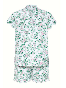 Spring Floral S/S Pajamas with Shorts