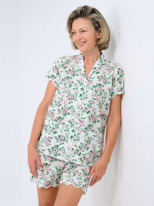 Spring Floral S/S Pajamas with Shorts