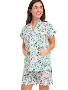 Spring Floral S/S Pajamas with Shorts