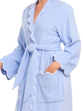 Load image into Gallery viewer, Powder Blue French Terry Classic Robe
