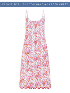 Pink Floral Slip Nightgown