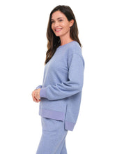 Load image into Gallery viewer, Blue Crew-neck Quilted Loungewear Set