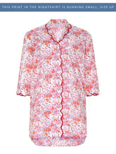 Load image into Gallery viewer, Pink Floral Nightshirt
