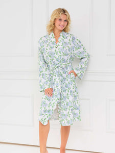 Hydrangea Pima Knit Classic robe