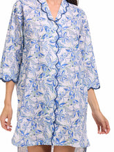 Load image into Gallery viewer, Blue Butterfly Print Nightshirt