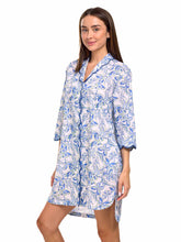 Load image into Gallery viewer, Blue Butterfly Print Nightshirt