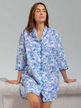 Load image into Gallery viewer, Blue Butterfly Print Nightshirt
