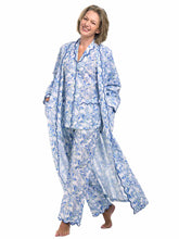 Load image into Gallery viewer, Blue Butterfly Bundle: Classic Robe + Pajamas